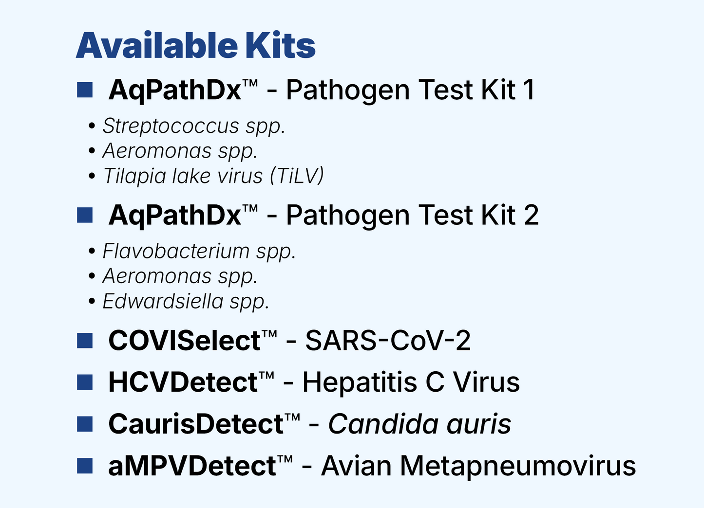 TORCH™ mLAMP Diagnostic Kits